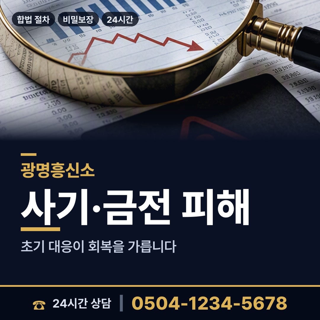 광명 광명5동 대여금회수 상담 안내